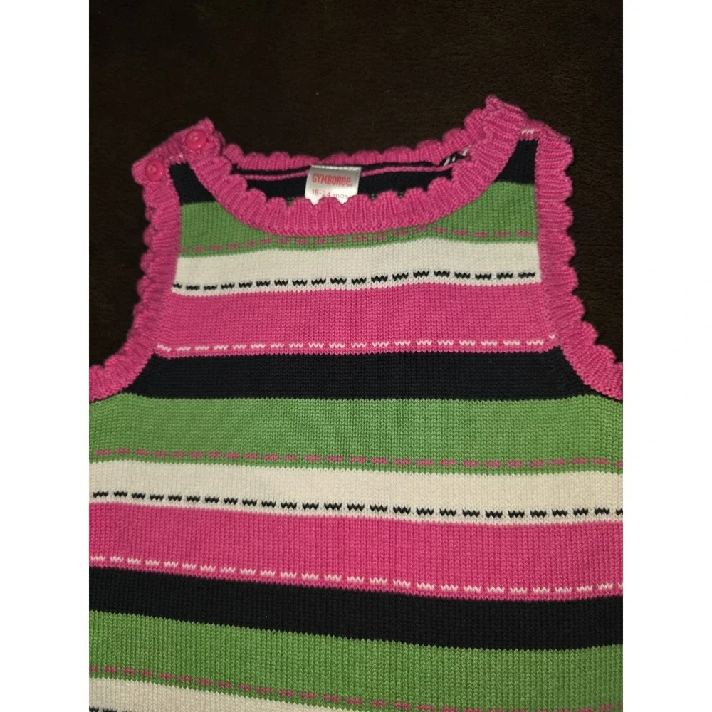 Gymboree garden friends striped sweater dress size‎ 18 24 months